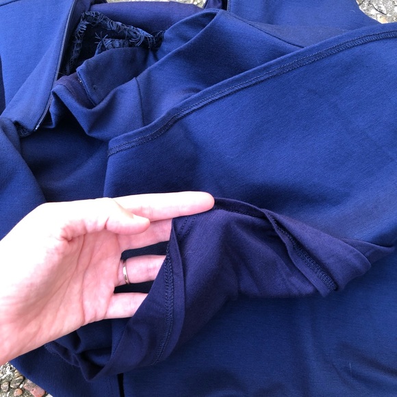 Lulu’s Dress Hometown Girl Size S Mini Skater Blue Lace Sleeveless Cutout - Picture 11 of 14